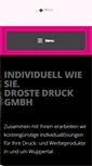 Mobile Screenshot of droste-druck.de