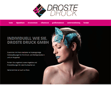 Tablet Screenshot of droste-druck.de